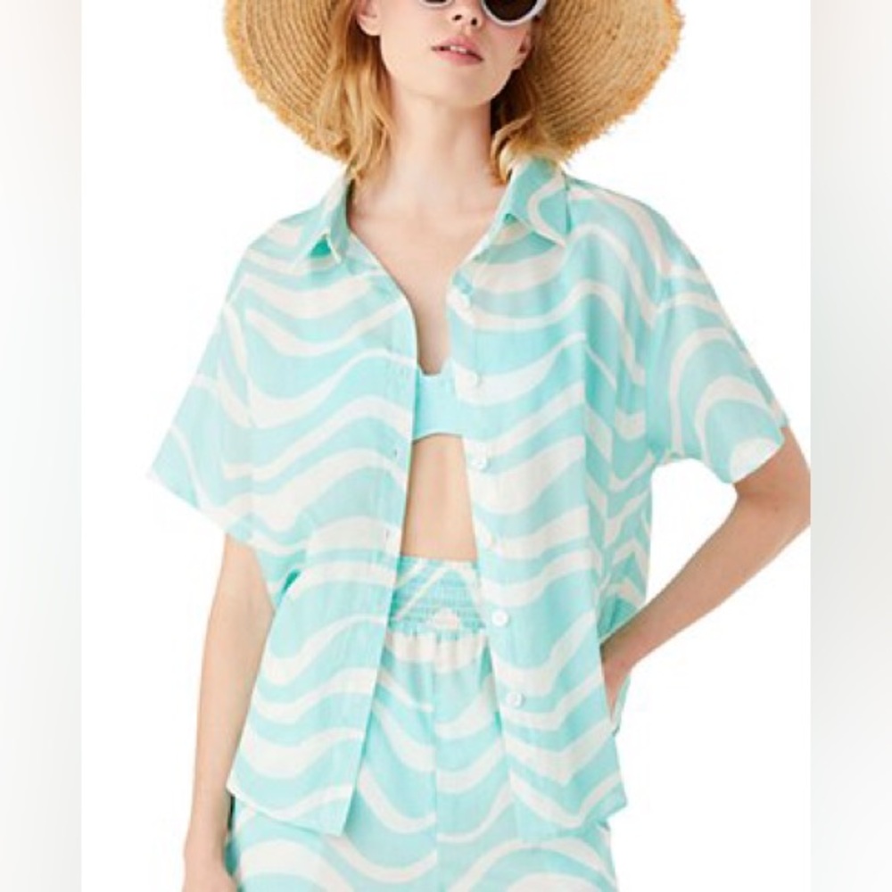 NWT Kate Spade low tide swim cover up